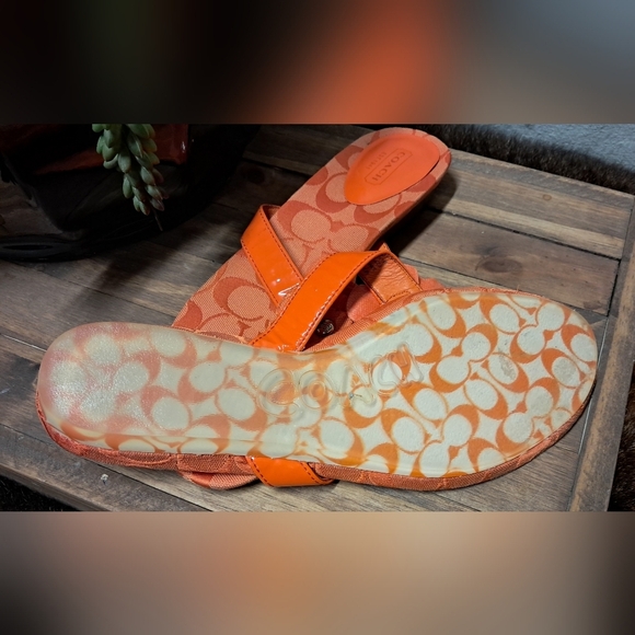 Coach Samira Flower Jacquard Thong Sandals Size 9 - Picture 3 of 3